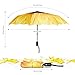 Plemo Automatic Umbrella, Folding Umbrella Windproof with Sunflower Pattern, Anti-Slip Rubberized Grip, 11.5 Inch Compact and Lightweight for Business and Travels, Wedding, Gifts, Yellow