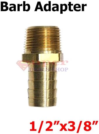 1/2" Brass Hose Fitting Barb Adapter Brass Hose Barb Connector Super-Deals-Shop