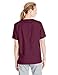 ScrubZone Women's V-Neck Short Sleeve Scrub Top, Wine, XX-Large