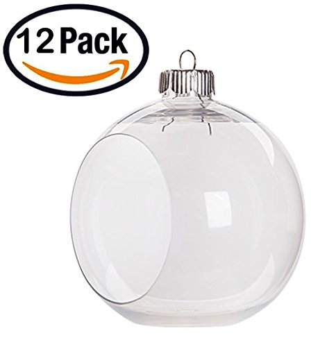 Creative hobbies clear plastic ornament balls, open fro…