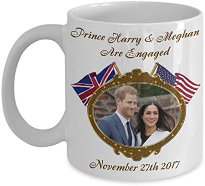 CyberHutt West Prince Harry And Meghan Are Engaged Commemorative Coffee Mug Mugs of Tea