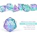 Resin D&D Dice Set,DNDND Translucent Multiable Colors Polyhedral Dice with Organza Bag for DND,Dungeons and Dragons Roleplay Games and Table Games