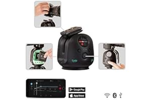 Manfrotto Genie II Pan Tilt, Motion Control, Motorised Camera Slider, Video Slider, Camera Mount, Tripod, for Motion Filming, Photography Accessories, Control Via App