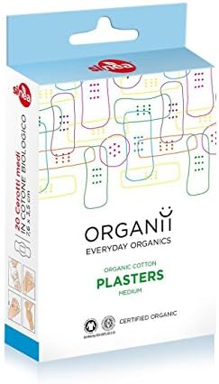 Organii Organic Cotton Plasters : 20 pieces 7.6cm x 3.5cm
