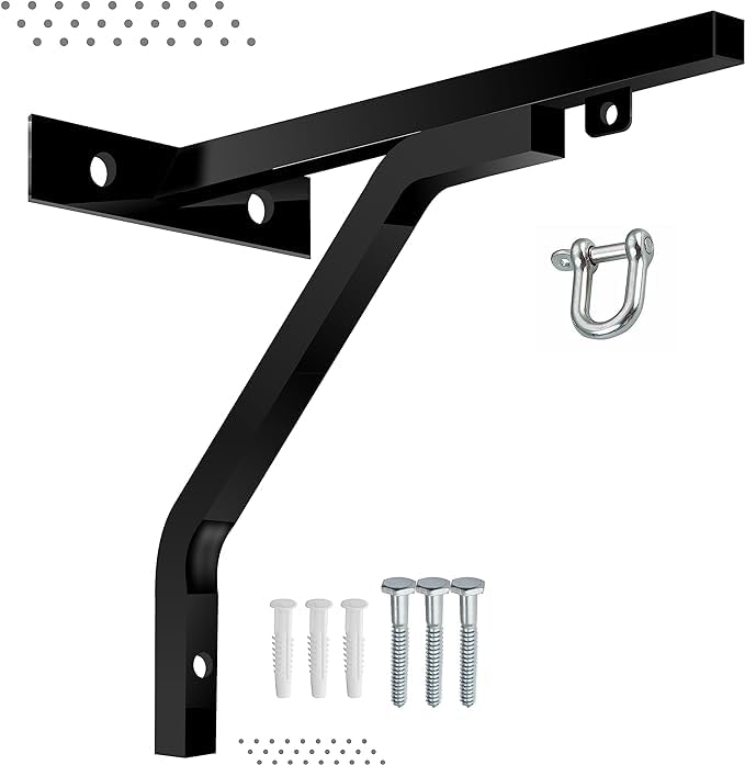 Heavy Duty Punch Bag Wall Bracket Steel Wall Mount Hanging Stand Boxing Bag MMA Holds Up To 50Kg (18")