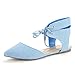DREAM PAIRS AMIGA Women's Pointy Toe Ankle Cuff Lace Up D'orsay Ballet Comfort Gladiator Flats Shoes
