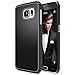 Galaxy S6 Case, TETHYS [Artisan Cases] Samsung Galaxy S6 Case Protective Slim Cases with Anti-Scratch Protection Metallic Design [Slim-Fit] S6 Cover for Galaxy S6 (2015) - Black