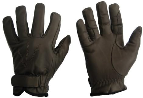 Glove Guys All-Leather Horseback Riding Gloves (Espresso, Medium)