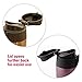 MIRA Stainless Steel Insulated Travel Car Mug | Leak & Spill Proof, Flip Lid with Lock & Handle | Double Wall Vacuum Insulated Coffee & Tea Mug Keeps Hot or Cold | 16 Oz (475 ml) | Rose
