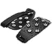 Astra Depot 2X Non Slip Black Durable Firm Sharp 7 Steel Studs Teeth Crampon Snow Boot Shoe Ice Cleat Fit All