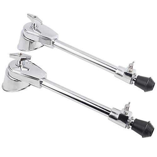 2x Professional Bass Drum Legs - 37cm Metal Kick Drum Stand Legs For Drum Kits & Floor Drums