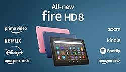 Amazon Fire HD 8 tablet, 8” HD Display, 64