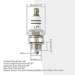 GOOFIT Spark Plug L7T Replacement for 33cc 43cc