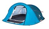 QUECHUA 2 Seconds Camping Tent - 3 Person - Blue