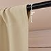NICETOWN Blackout Room Darkening Curtains - Home Decoration Light & Noise Reducing Thermal Insulated Window Draperies with Rod Pocket Top (Biscotti Beige, Set of 2, 42 inches Wide x 45 inches Long)