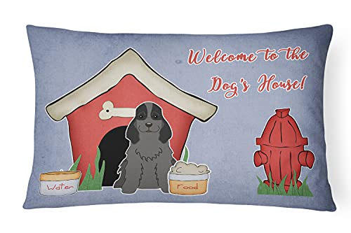 Caroline's Treasures BB2846PW1216 Dog House Collection Cocker Spaniel Black Can…