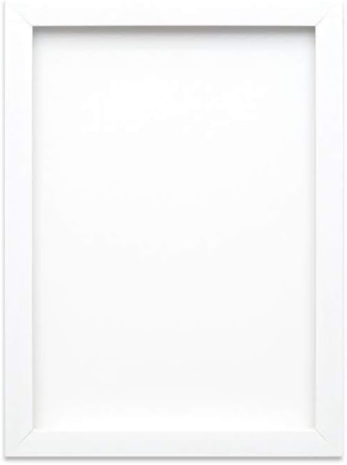 Rainbow Colour Range Picture/Photo/Poster INSTAGRAM SQUARE frame – With an MDF backing board - Ready to hang - With a High Clarity Styrene Shatterproof Perspex Sheet – white 5" x 5"