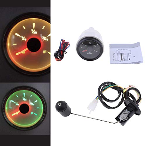 B Blesiya Adjustable Fuel Level Sender Sending Unit + 2inch Fuel Level Gauge Meter - Thumbnail 4