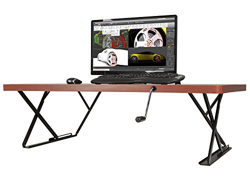 Halter Manual Adjustable Height Table Top Sit/Stand Desk …