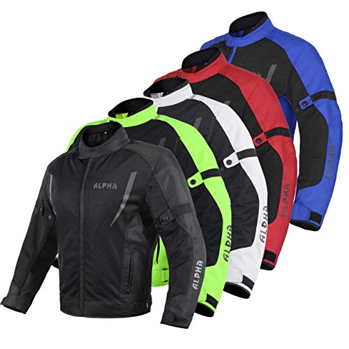 HI VIS MESH MOTORCYCLE JACKET FOR MENS RIDING BIKERS RACING DUAL