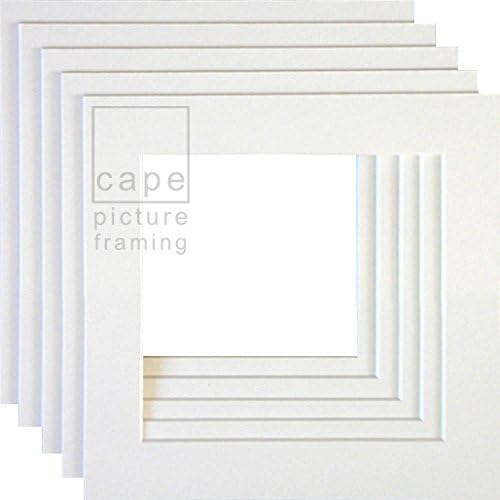 Pack of 5 Picture Mounts, 12 x 12 to fit 10 x 10, Bright White Amazon