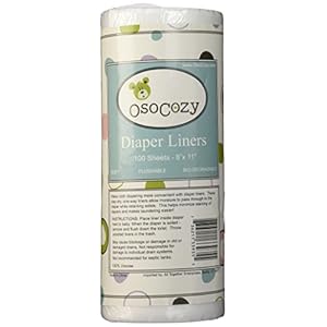 OsoCozy Flushable Diaper Liners – Make Cloth Diapering Convenient with Easy, Quick, Cloth Diaper Liners – Super Soft and…