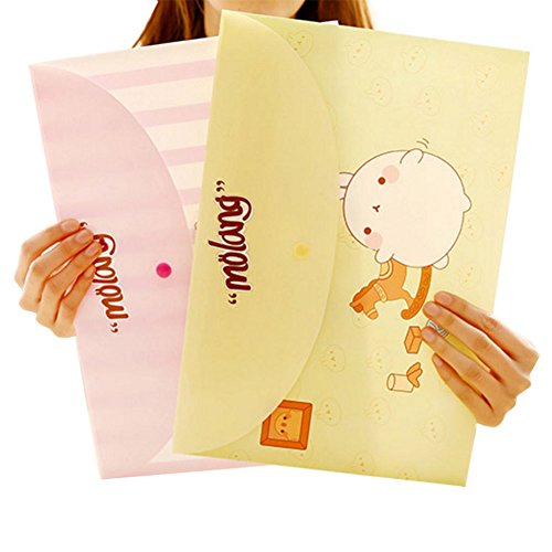 5 Pcs Cute Floral Clear Pocket Storage Document Paper Suitable For Documents, Files And All Kinds Of A4 Size Keeps Your Clean Dry