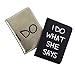 Passport Wallets Travel Holder Set: I Do Bridal Slim Waterproof PassportCase Covers & Organizer Slots for ID, Money & Credit Card - Black & Gold