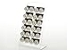 Imixlot 12 Pairs10mm White Round Ball Stud Earrings Charming Hypoallergenic Ear Studs