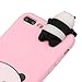 For IPhone 8 Plus Case,HP95(TM) Cute 3D Cartoon Bare Bears Soft Silicone Case Cover Skin For IPhone 8 Plus 5.5 Inch (Pink)