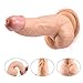8 Inch Realistic Ejaculating Ultra-soft Dildo with Suction Cup, Lifelike Squiring Cock Anal Sex Toy with Valve, Fondlove Large Thick Penis Strap on Dildo for Female Masturbation