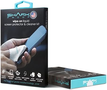 Motorola Liquid Glass Screen Protector Wipe-On Ultra Clear, Scratch/ Bubble Free and 9H Hardness. Fits Any Device Screen up to 14 inches By Shark Proof