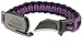 Outdoor Edge ParaClaw Black & Purple Small, PCK-90C, Paracord Survival Bracelet with 1.5 Inch Knife Blade, Black & Purple, Small Size