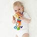 Playgro Bead Buddy Giraffe - Interactive Baby Rattle Toy and Teether for Developmental Fun, Engaging Infant & Toddler Giraffe Toy for 3+ Months - Engaging Newborn Sensory Toys