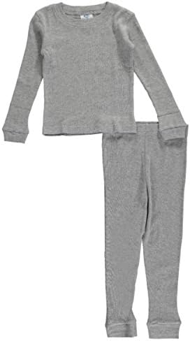 America Hero Little Boys' 2-Piece Thermal Underwear Set - gray, 7