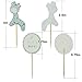 PROPARTY Blue Giraffe It Is A Boy Baby Shower Cake Cupcake Toppers Picks for Party Decorations Supplies 24 PCS By