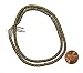 The Bead Chest Kenya Brass Heishi Beads - Full Strand of 3mm African Metal Disk Spacers