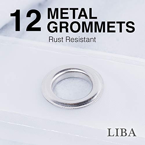 Liba Peva Antimicrobial Pvc Free Shower Curtain Liner Frosted