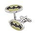 Men's Wedding Shirt Surper Hero Cufflinks (Yellow Batman)