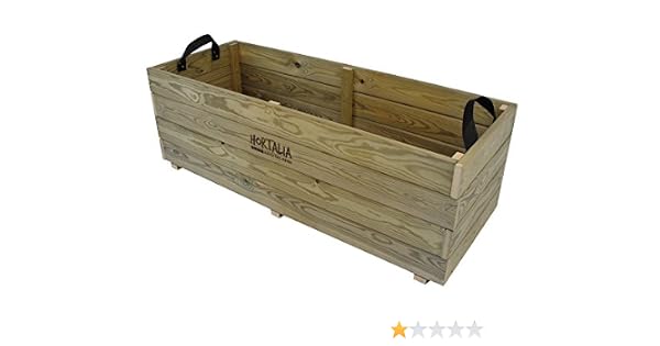 Hortalia Ghio - Huerto Urbano Jardinera, Talla L, 120 x 42 x 45 cm ...