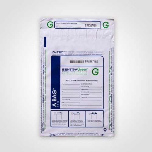 Superior Bag 9-by-12 Inch White Deposit Bags (Package of 100) (White (Opaque))