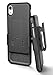 iPhone XR Belt Clip Case (2018 DuraClip) Ultra Slim Holster Shell Combo (Rubberized Grip Finish) Black (iPhone XR)
