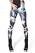 Timemory Women's Chic Ugly Santa Christmas Leggings Funny Costume Tights