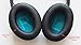 Premium Replacement QC15 Ear Pads / QC2 Ear Pads Cushions Compatible with Bose QuietComfort 15 (QC15) / Bose QuietComfort 2 (QC2) Headphones (Black). Great Cushion Comfort and Durability