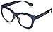 Peepers by PeeperSpecs Women's Blue Light Blocking Reading Glasses & No Correction Eyewear-Center Stage Oversized, Navy-Original Lens, 52 mm + 2