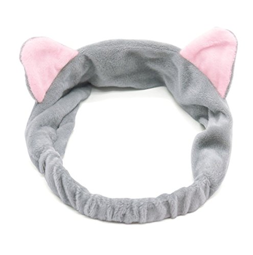 3 PCS Coral Velvet Cat Ear Makeup Shower Face Washing Headband Hairband Hair Accessories Best Makeup Headband Tool for Women