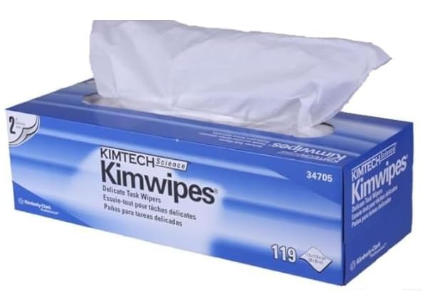 Photo 1 of KIMTECH Science Kimwipes Delicate Task Wipers - 2-Ply, 120 Wipes/Box                                                                                                                                                                                           