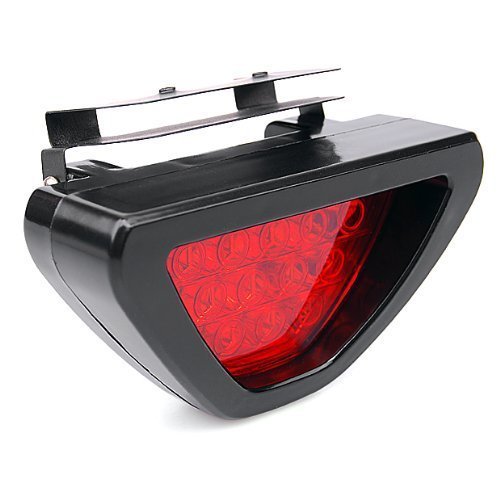 Brand New F1 Style 12 LED Car Blinking Triangle Rear Tail Brake Lamp Bulb Flash Universal Fit 12V