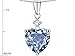 Star K Sterling Silver Heart Shape 8mm Pendant Necklace