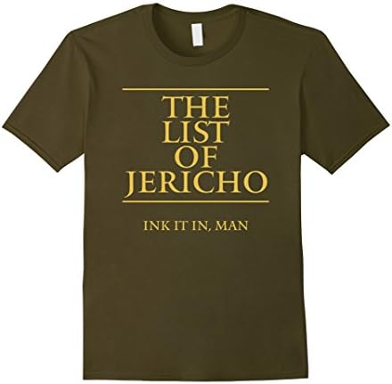 Men's The List of Jericho Shirt - Ink It In Man Shirt Small Olive